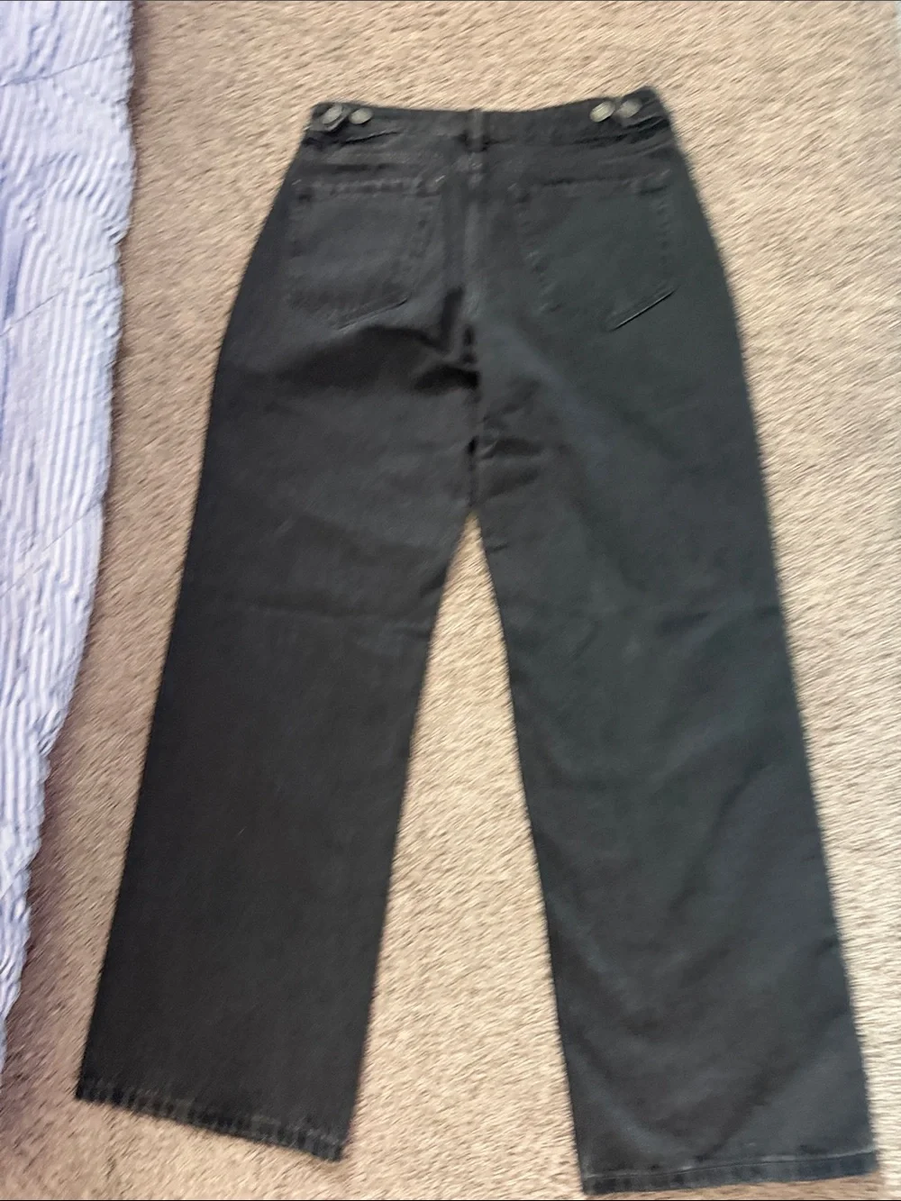 Hollister Women's Baggy low rise Jeans in Black size 0 regular